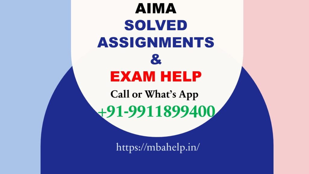 AIMA online Term Exam Help