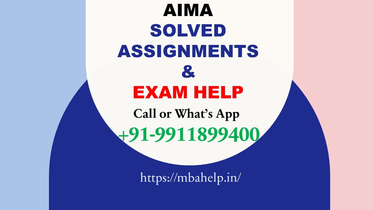 aima pgdm solved assignments