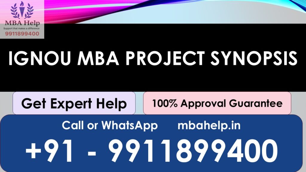 How to Write a Strong IGNOU MBA Project Synopsis (MMPP-001 Guide 2026)