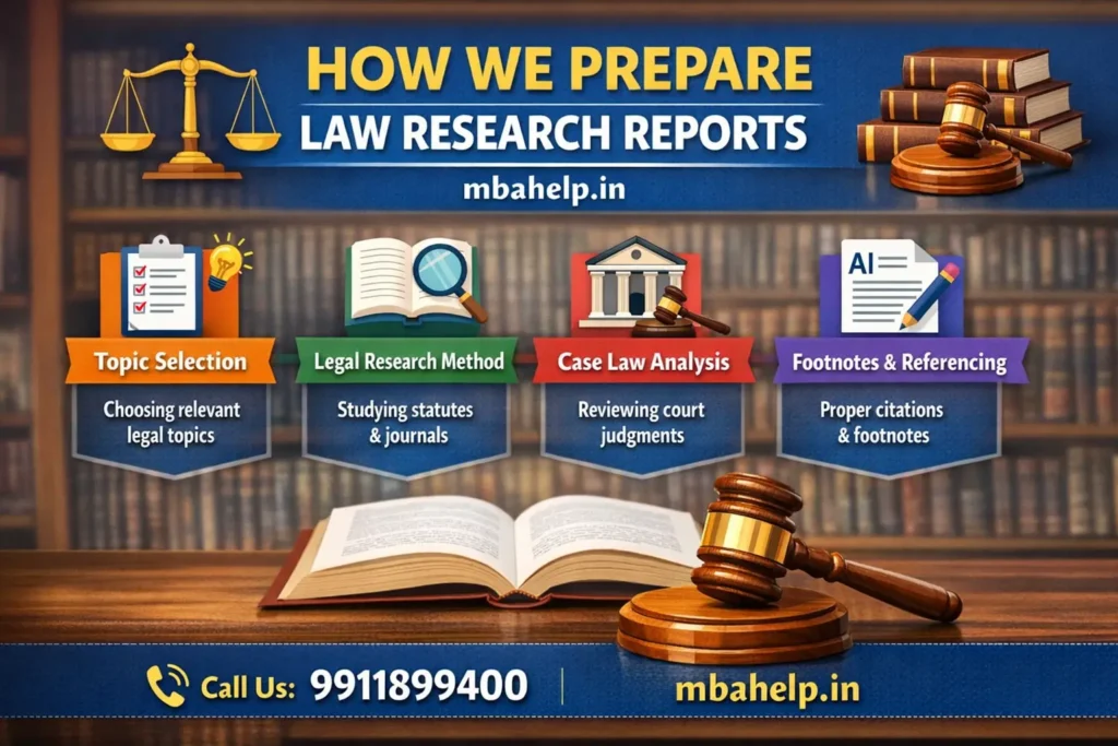 How We Prepare Law Research Reports