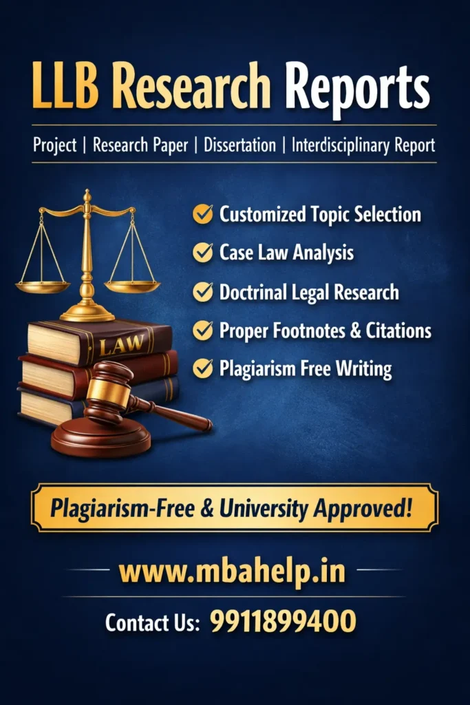 LLB Project Topics for Law Research
