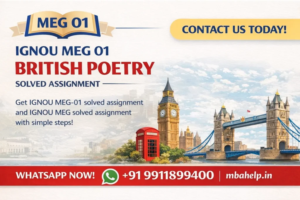 IGNOU MEG-01 Solved Assignment