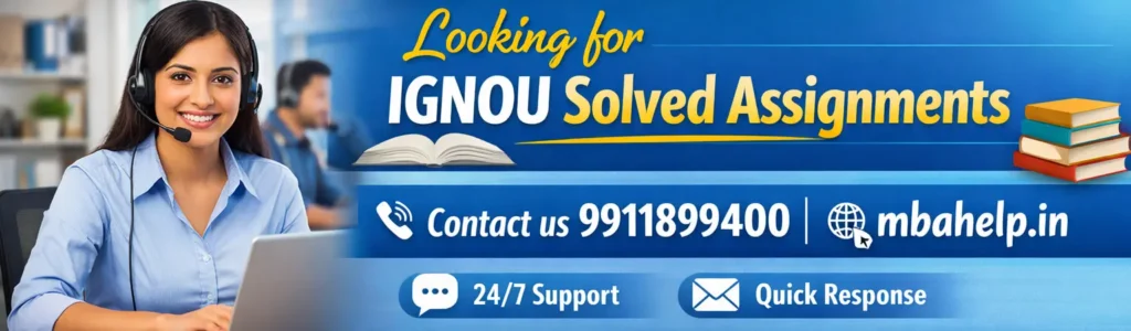 IGNOU Solved Assignment