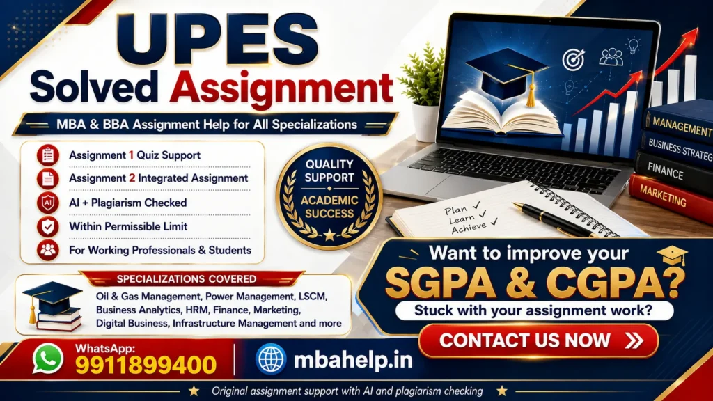 upes solved assignment