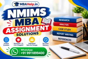 NMIMS Unique Assignment Solution